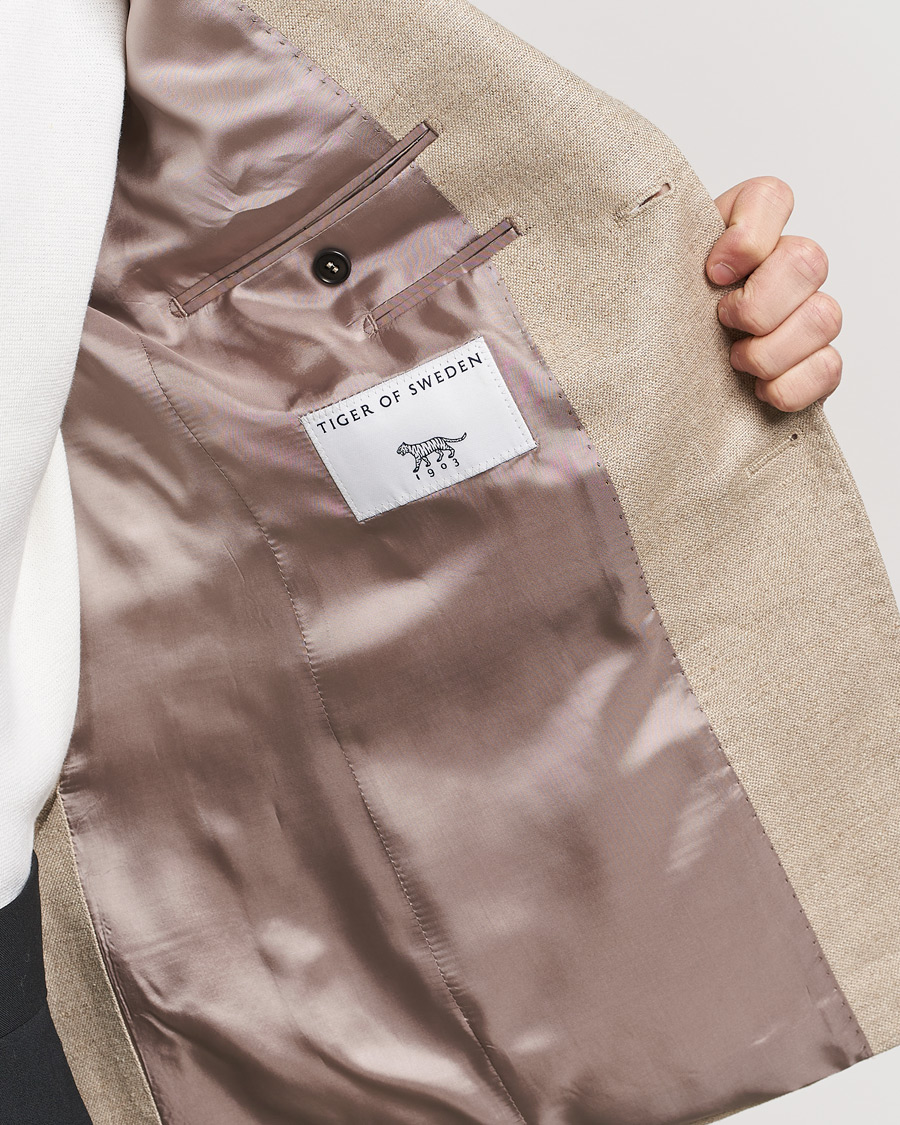 Men | Blazers | Tiger of Sweden | Justin Linen Blazer Feather
