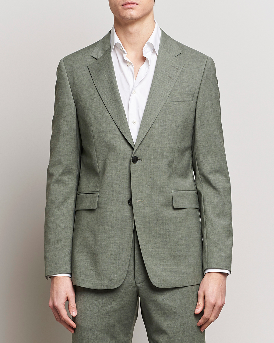 Men | Clothing | Tiger of Sweden | Justin Wool Travel Suit Blazer Shadow