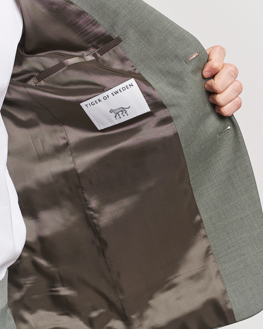 Men | Blazers | Tiger of Sweden | Justin Wool Travel Suit Blazer Shadow