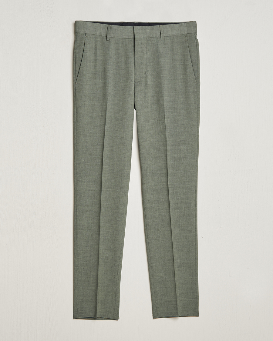 Men | Trousers | Tiger of Sweden | Tenuta Wool Travel Suit Trousers Shadow