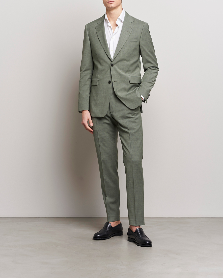 Men | Trousers | Tiger of Sweden | Tenuta Wool Travel Suit Trousers Shadow