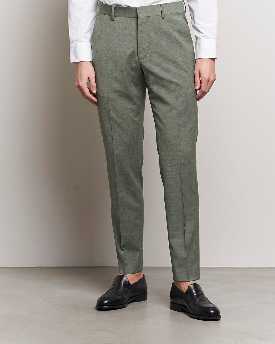 Men | Trousers | Tiger of Sweden | Tenuta Wool Travel Suit Trousers Shadow