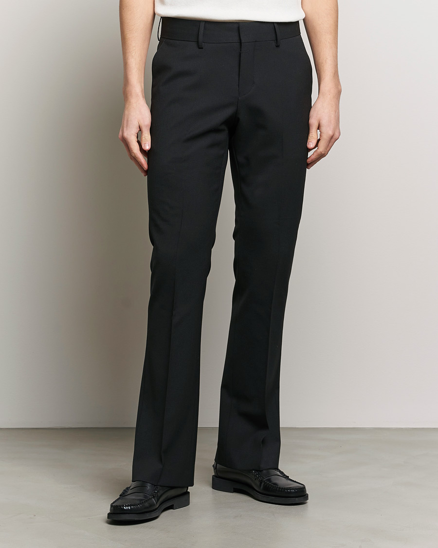 Men | Trousers | Tiger of Sweden | Trae Flare Trousers Black