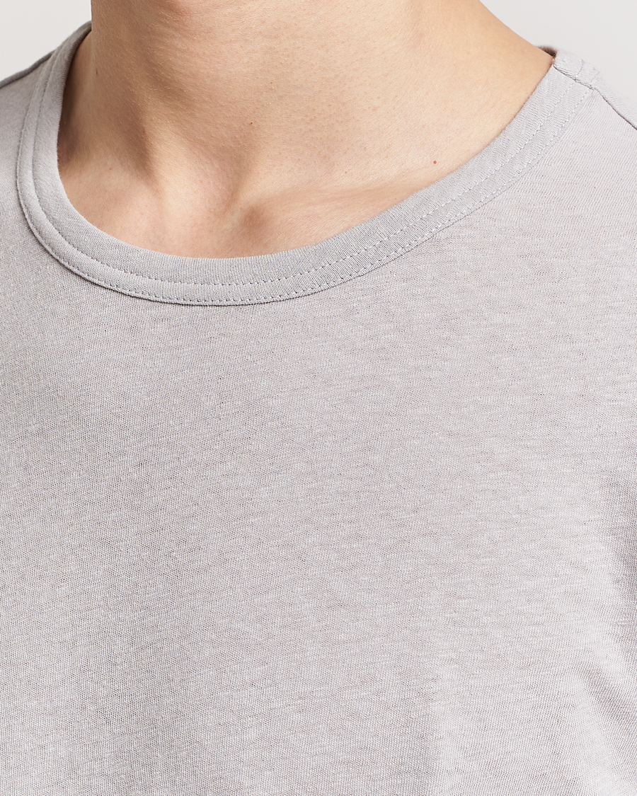 Men | T-Shirts | Tiger of Sweden | Olaf Cotton/Linen Crew Neck T-Shirt Granite