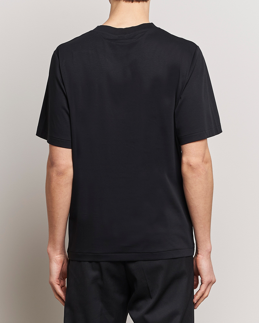 Men | T-Shirts | Tiger of Sweden | Mercerized Cotton Crew Neck T-Shirt Black