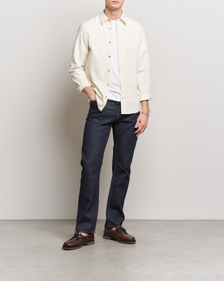 Men | Shirts | Tiger of Sweden | Spenser Cotton Shirt Off White