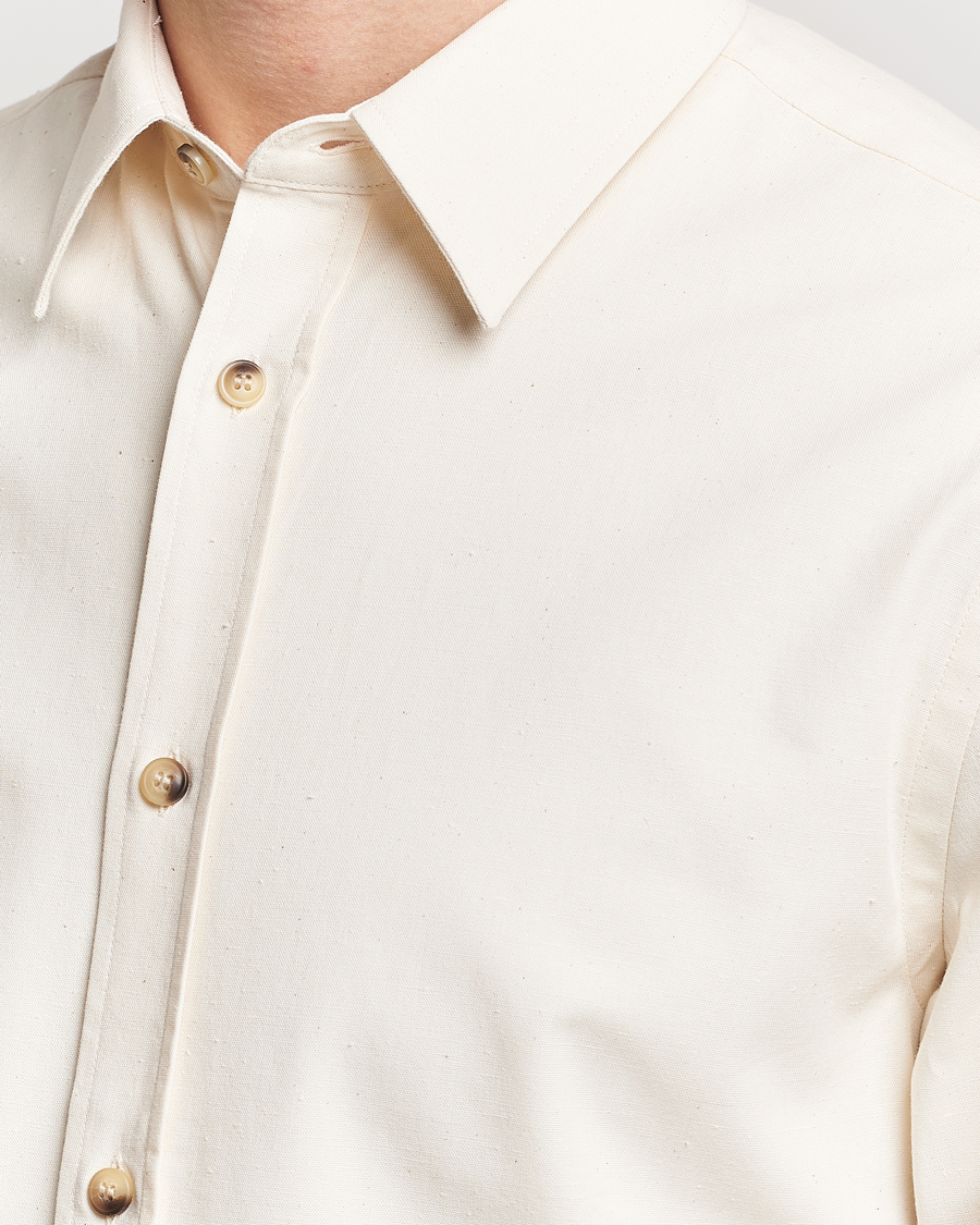Men | Shirts | Tiger of Sweden | Spenser Cotton Shirt Off White
