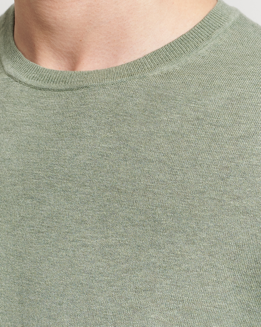 Men | Sweaters & Knitwear | Tiger of Sweden | Michas Cotton/Linen Knitted Sweater Shadow