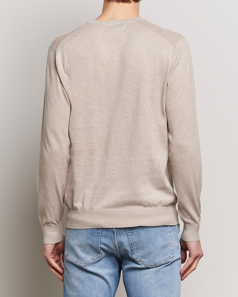 Men | Sweaters & Knitwear | Tiger of Sweden | Michas Cotton/Linen Knitted Sweater Soft Latte