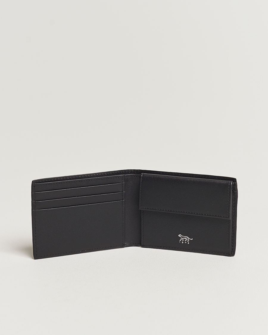 Men | Bi-fold & Zip Wallets | Tiger of Sweden | Wivalius Grained Leather Wallet Black