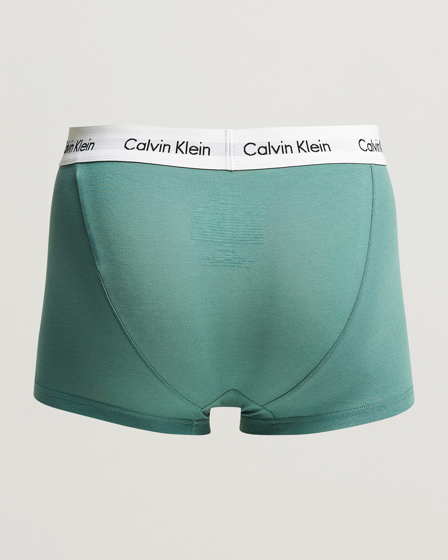 Men |  | Calvin Klein | Cotton Stretch Trunk 3-pack Blue/Dust Blue/Green