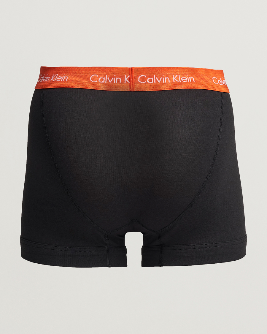 Men | Underwear | Calvin Klein | Cotton Stretch Trunk 3-pack Red/Grey/Moss