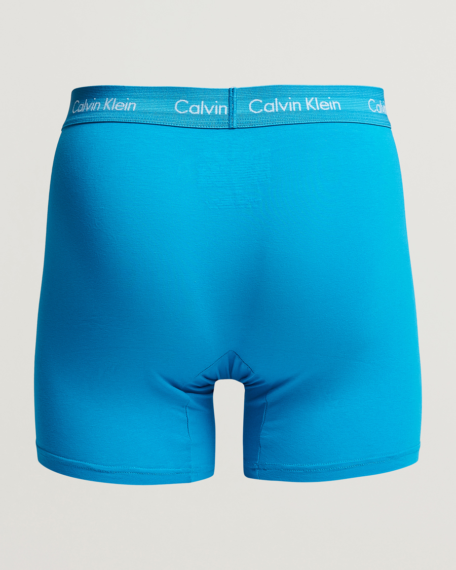 Men |  | Calvin Klein | Cotton Stretch 3-Pack Boxer Breif Blue/Arona/Green