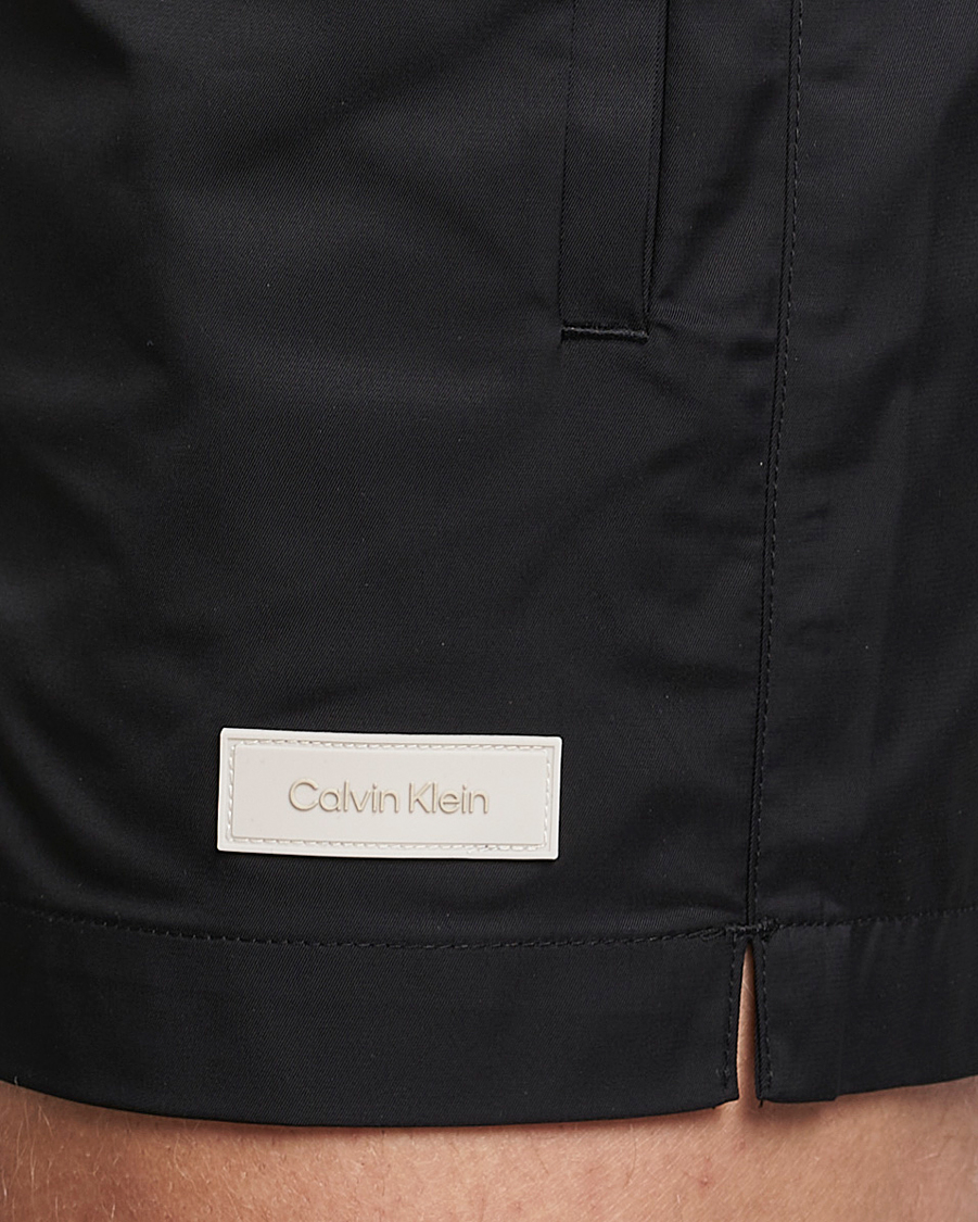 Men | Swimwear | Calvin Klein | Logo Drawstring Swimshorts Black