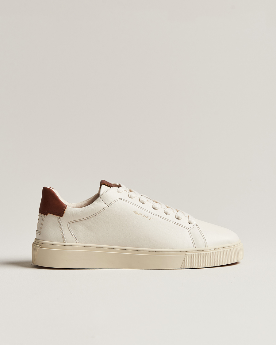 Men | GANT Mc Julien Leather Sneaker Off White/Cognac | GANT | Mc Julien Leather Sneaker Off White/Cognac