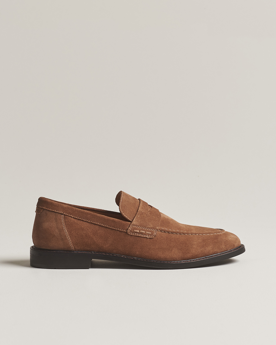Men | GANT Lozham Suede Loafer Cognac | GANT | Lozham Suede Loafer Cognac