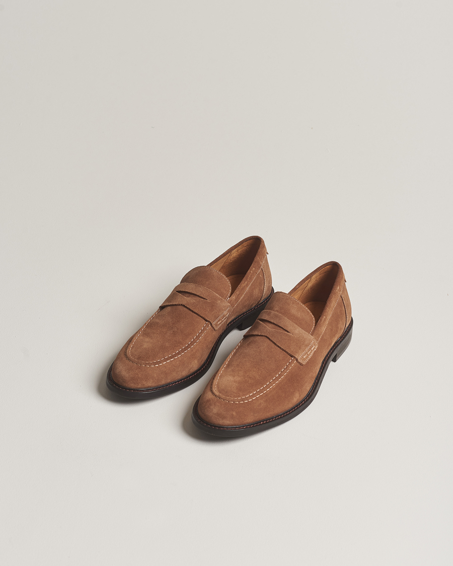 Men | GANT Lozham Suede Loafer Cognac | GANT | Lozham Suede Loafer Cognac