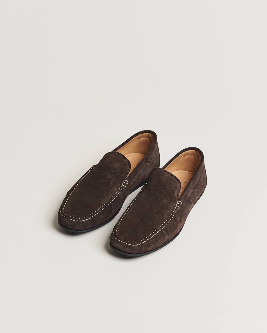 Men | Suede shoes | GANT | Wilmon Suede Car Shoe Dark Brown