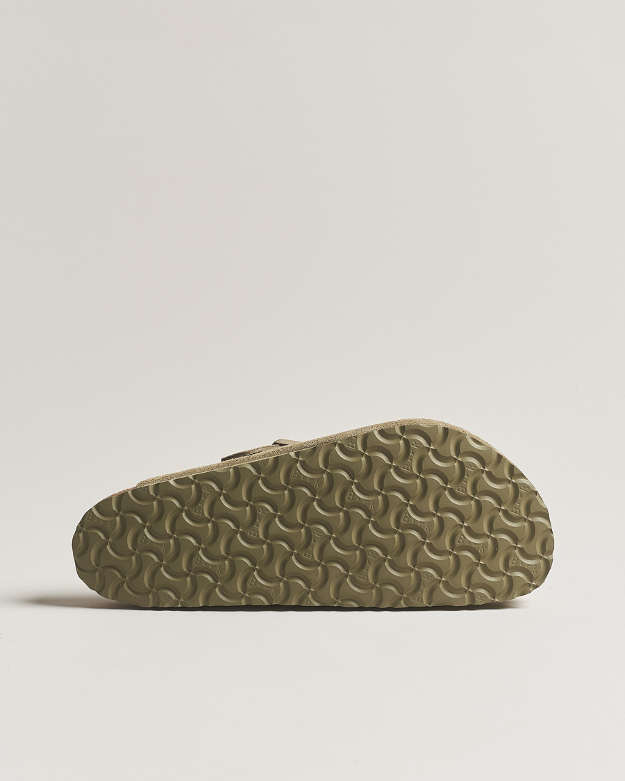 Men | BIRKENSTOCK Boston Soft Footbed Faded Khaki Suede | BIRKENSTOCK | Boston Soft Footbed Faded Khaki Suede