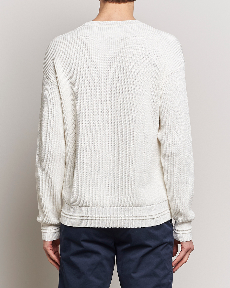 Men | Sweaters & Knitwear | Kiton | Cotton/Silk Rib Pullover Off White