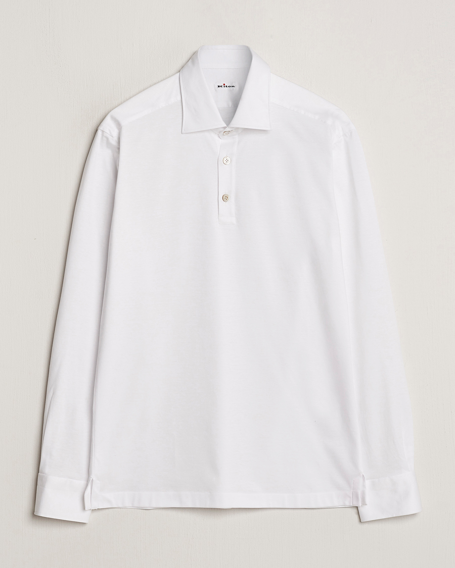 Men | Shirts | Kiton | Popover Shirt White