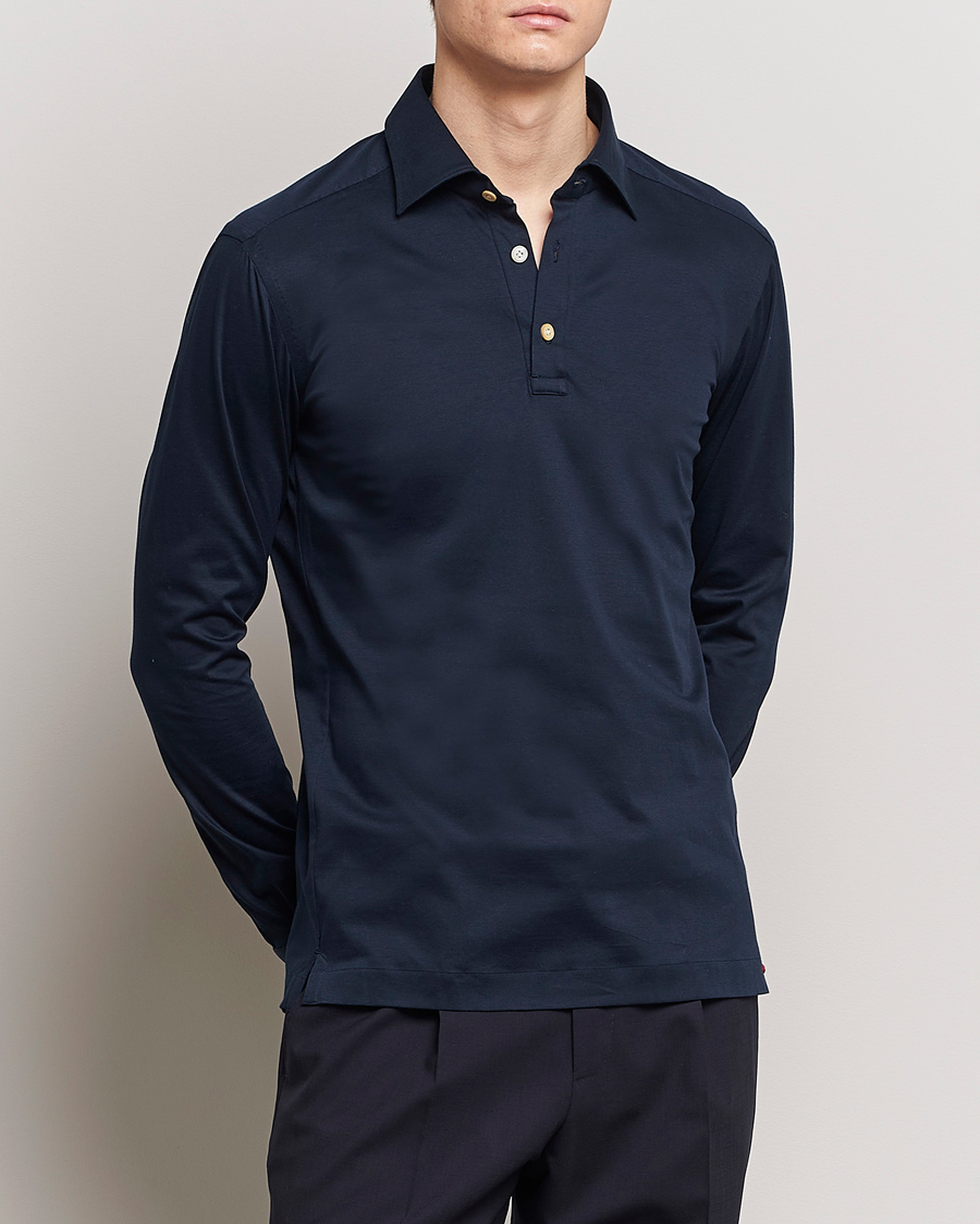 Men | Shirts | Kiton | Popover Shirt Navy