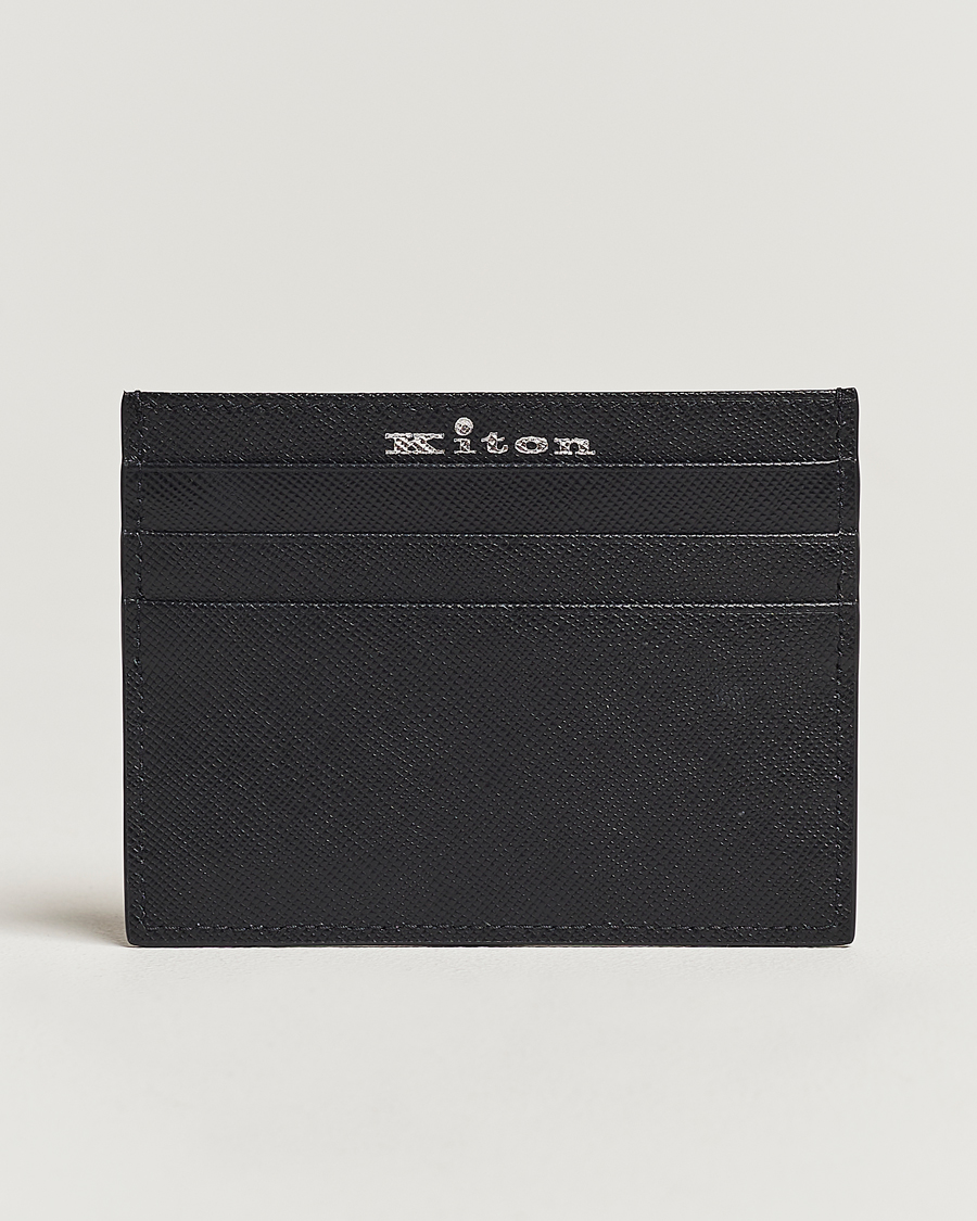 Men | Departments | Kiton | Saffiano Leather Cardholder Black