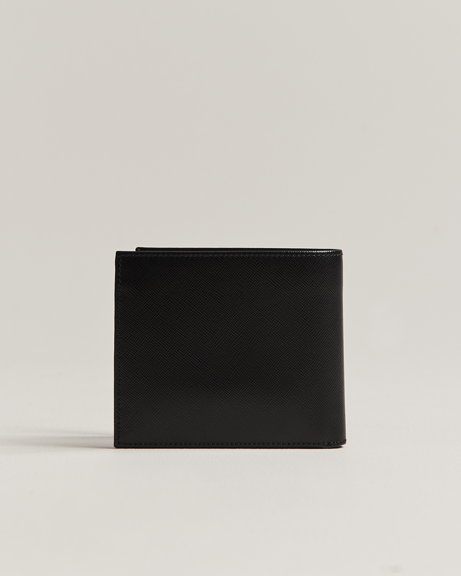 Men |  | Kiton | Saffiano Leather Wallet Black