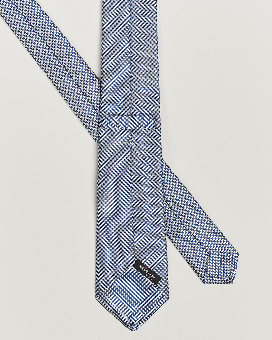 Men | Kiton Structured Silk Tie Navy | Kiton | Structured Silk Tie Navy