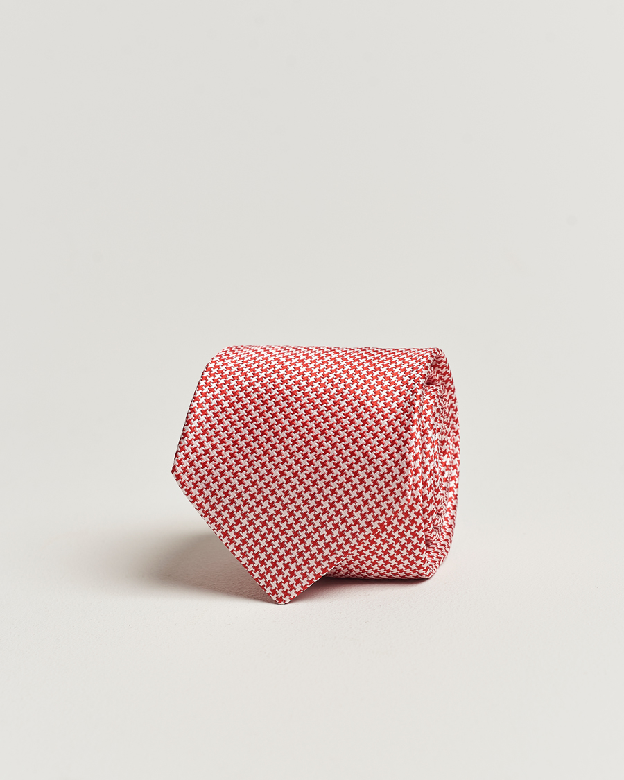 Men | Kiton Structured Silk Tie Red | Kiton | Structured Silk Tie Red