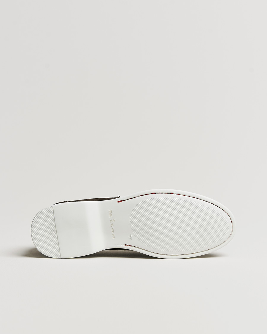 Men | Kiton Summer Loafers Dark Brown Suede | Kiton | Summer Loafers Dark Brown Suede
