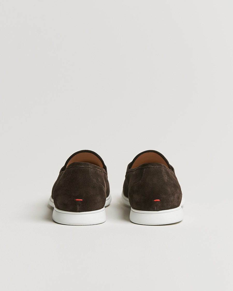 Men | Kiton Summer Loafers Dark Brown Suede | Kiton | Summer Loafers Dark Brown Suede
