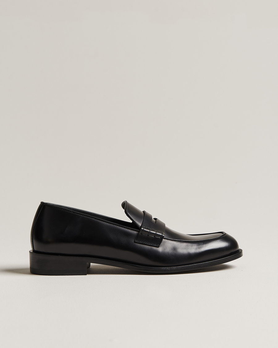 Men | Giorgio Armani Penny Loafers Black Calf | Giorgio Armani | Penny Loafers Black Calf