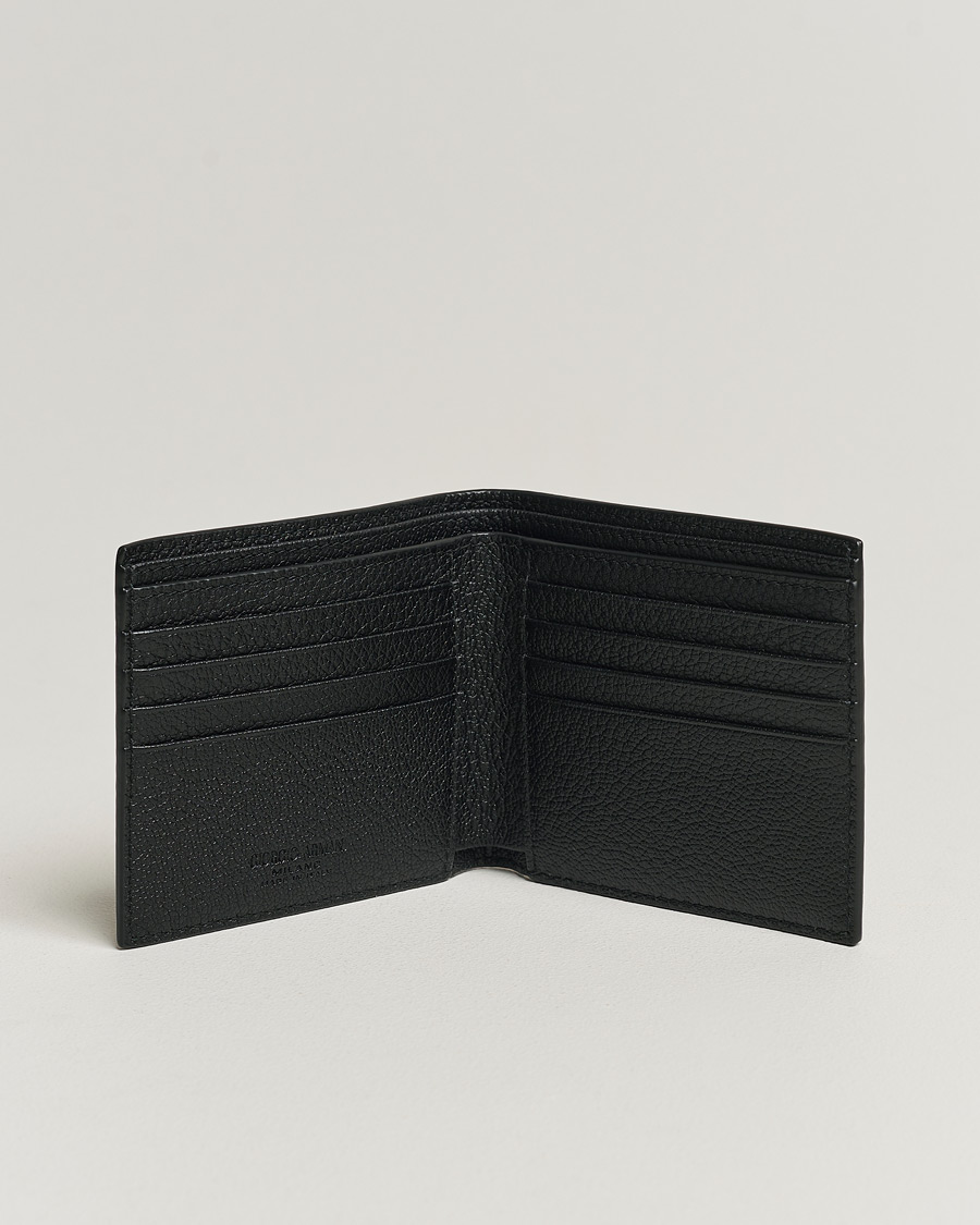 Men |  | Giorgio Armani | Grain Leather Wallet Black Calf