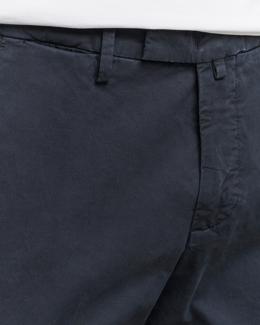 Men | Trousers | Briglia 1949 | Slim Fit Cotton Stretch Chinos Navy
