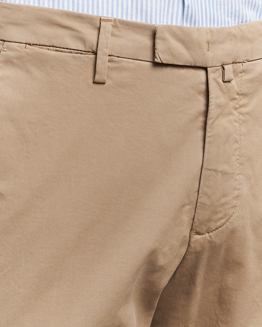 Men | Trousers | Briglia 1949 | Slim Fit Cotton Stretch Chinos Taupe