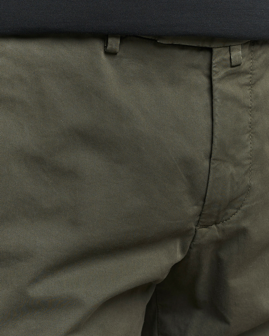 Men | Trousers | Briglia 1949 | Slim Fit Cotton Stretch Chinos Olive