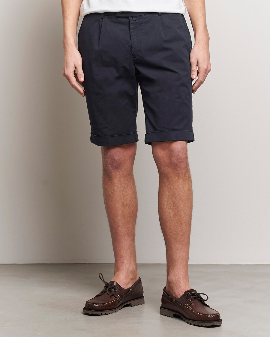 Men |  | Briglia 1949 | Pleated Cotton Shorts Navy