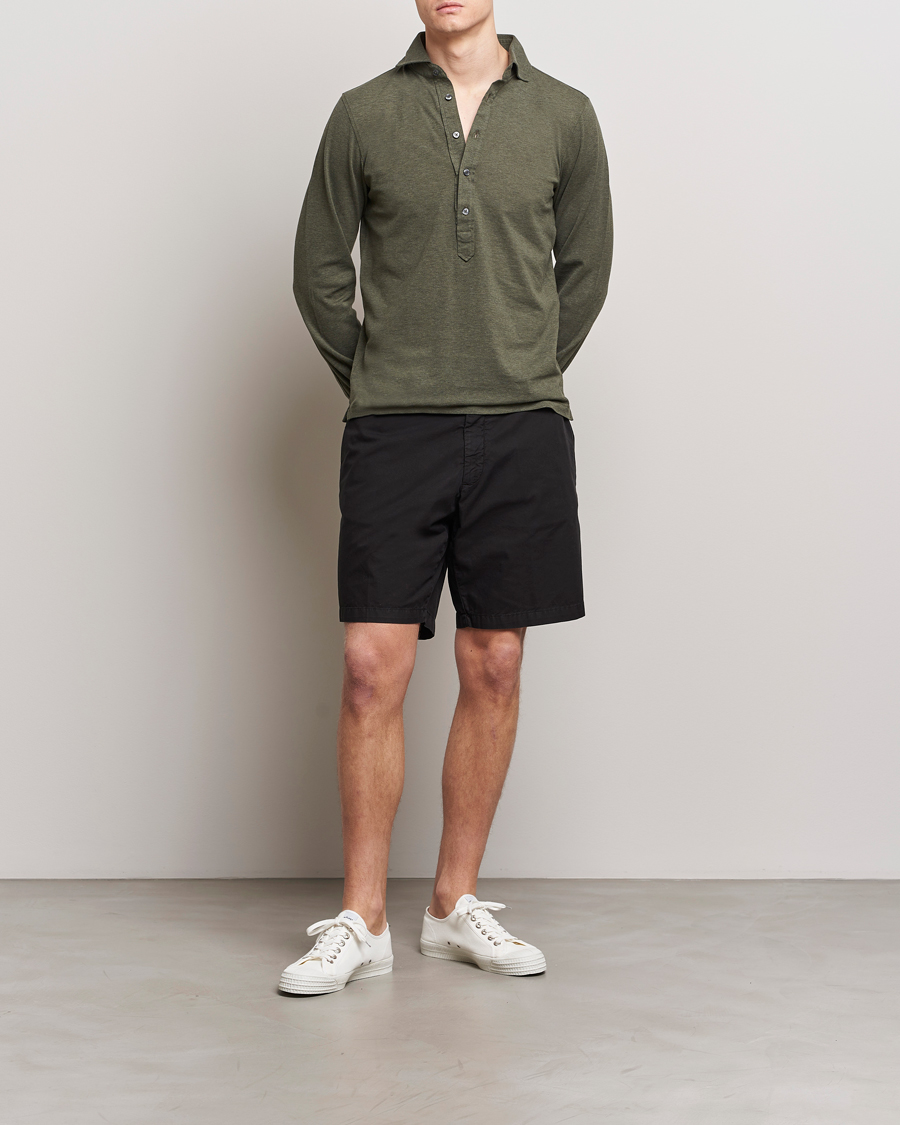Men | Shorts | Briglia 1949 | Easy Fit Cotton Shorts Black