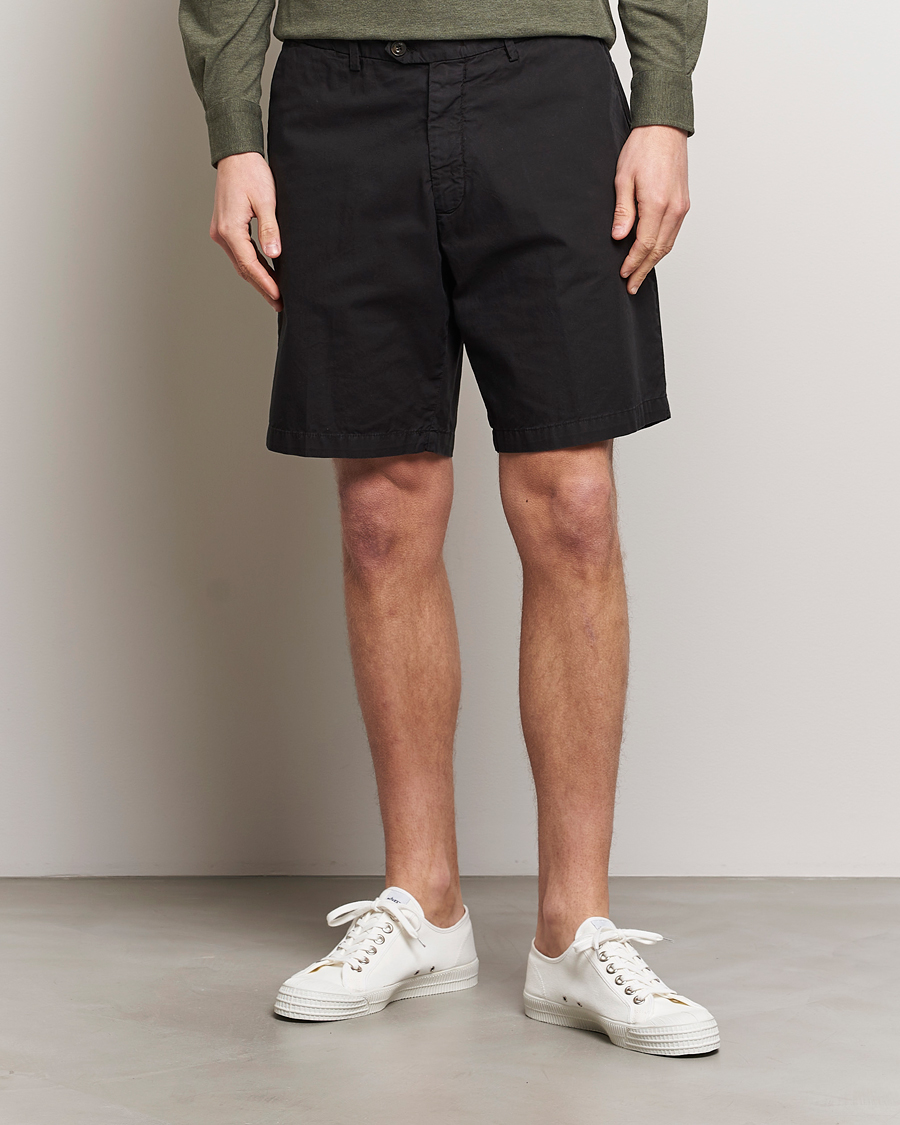 Herr | Kläder | Briglia 1949 | Easy Fit Cotton Shorts Black