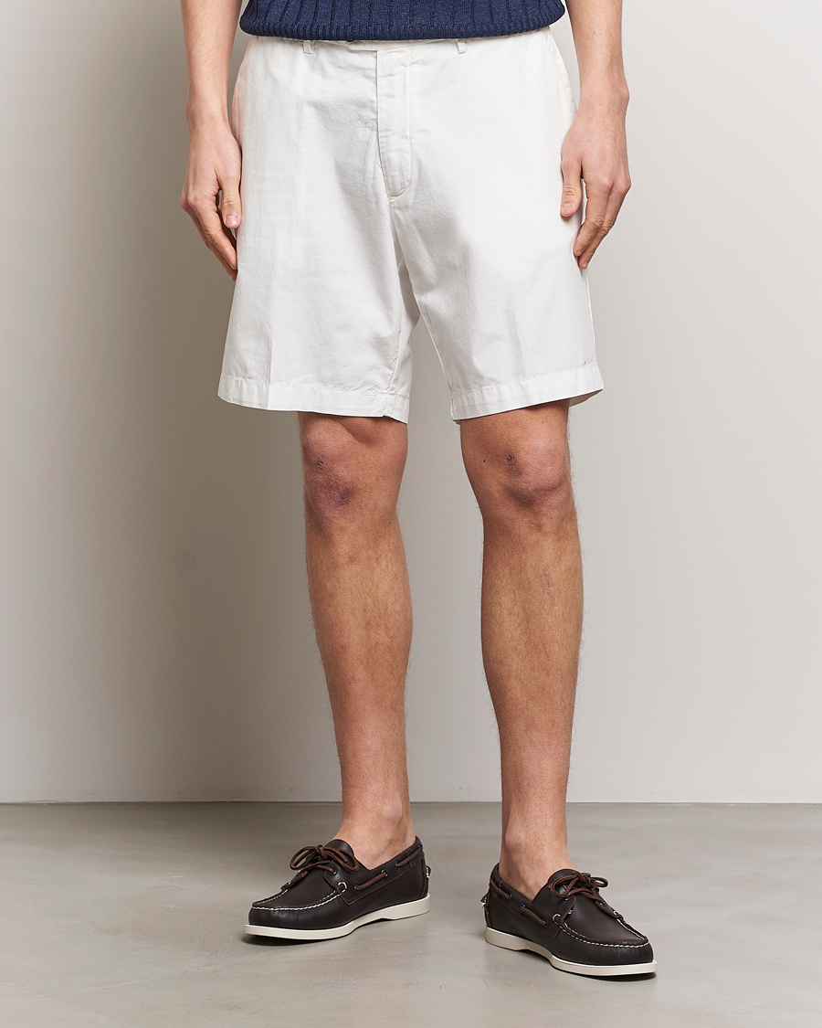 Men | Shorts | Briglia 1949 | Easy Fit Cotton Shorts White