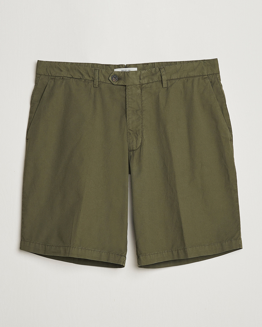 Men | Shorts | Briglia 1949 | Easy Fit Cotton Shorts Olive