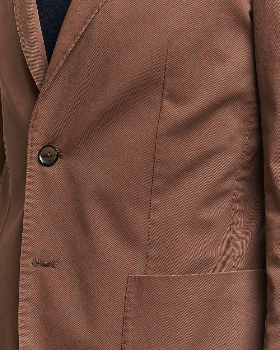 Men | Blazers | L.B.M. 1911 | Jack Regular Fit Cotton Stretch Blazer Brown