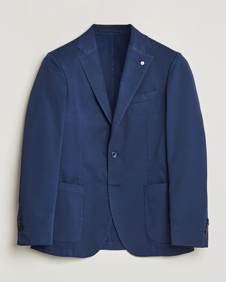 Men | Blazers | L.B.M. 1911 | Jack Regular Fit Cotton Stretch Blazer Navy