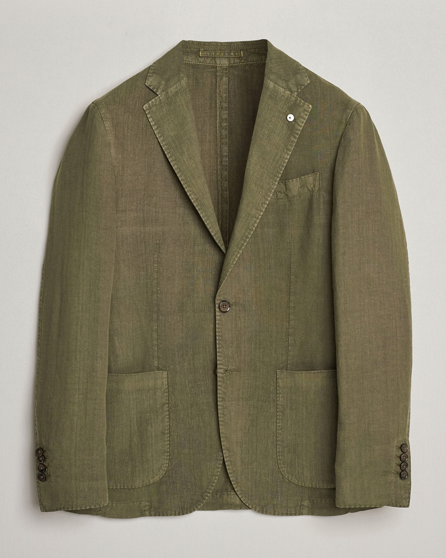 Men | Blazers | L.B.M. 1911 | Jack Regular Fit Linen Blazer Olive