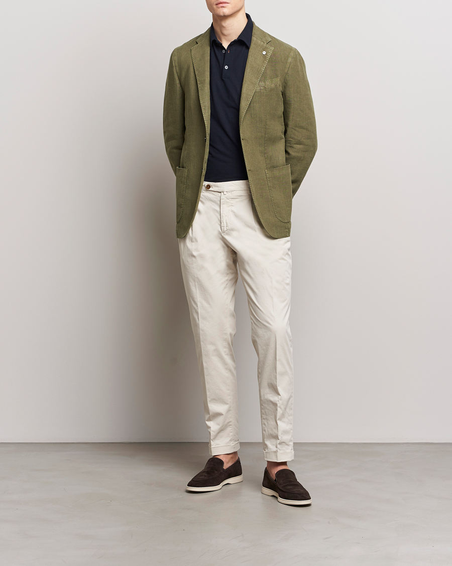Men | Blazers | L.B.M. 1911 | Jack Regular Fit Linen Blazer Olive