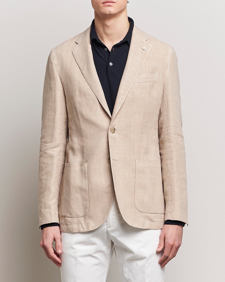 Men | Blazers | L.B.M. 1911 | Jack Regular Fit Linen Blazer Sand