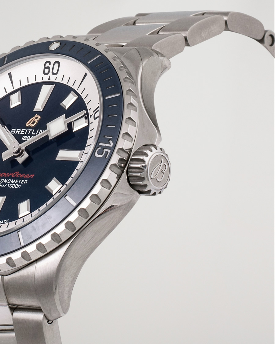 Men | Breitling Pre-Owned Superocean 42 A17375 Silver | Breitling Pre-Owned | Superocean 42 A17375 Silver