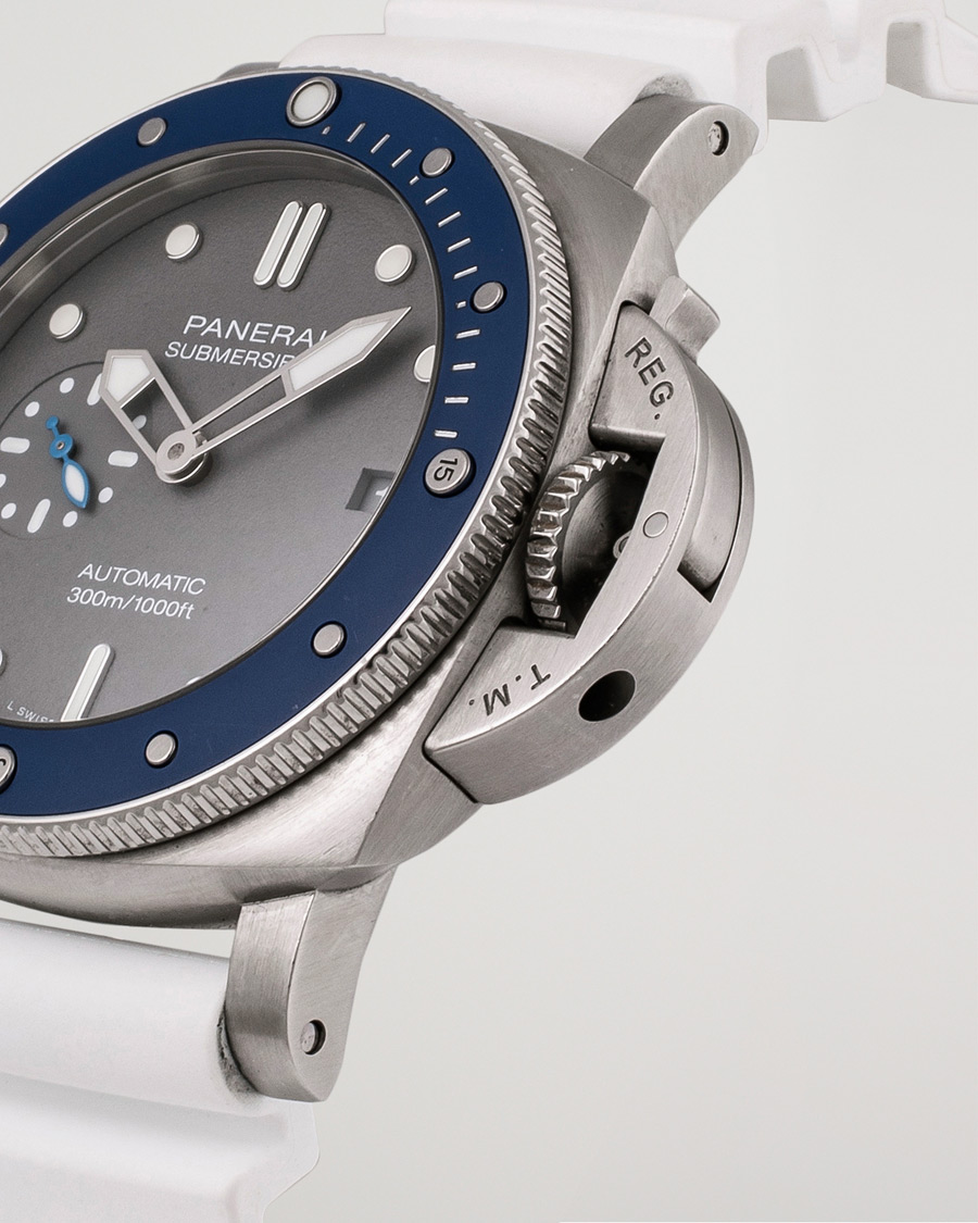 Men | Panerai Pre-Owned Luminor Submersible PAM 00959 Silver | Panerai Pre-Owned | Luminor Submersible PAM 00959 Silver