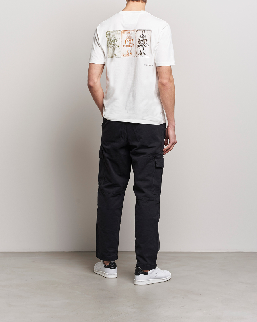 Men | T-Shirts | C.P. Company | Short Sleeve Hand Printed T-Shirt White